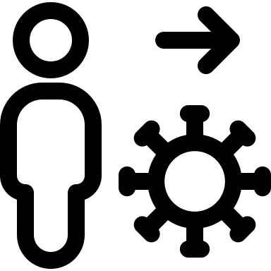 Human Virus Transmission (Covid Icons) Free Open-Source SVG Icon (Covid Icons)