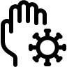 Virus Transmission via Hand Contact Free Open-Source SVG Icon