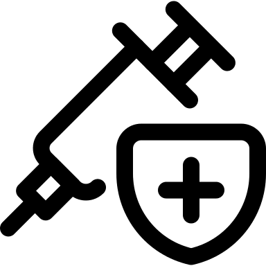 Vaccine Protection Syringe Free Open-Source SVG Icon (Covid Icons)