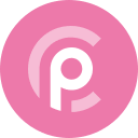 Pink Cryptocurrency (Color) Free Open-Source SVG Icon