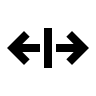 Horizontal Arrow Alignment Free Open-Source SVG Icon