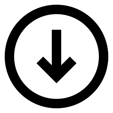 Downward Arrow (Outline) Free Open-Source SVG Icon (css.gg)