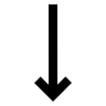 Long Down Arrow (CSS.GG) Free Open-Source SVG Icon