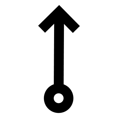 Long Upward Arrow (CSS.gg) Free Open-Source SVG Icon (css.gg)