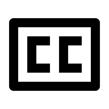 Captions for Media Free Open-Source SVG Icon (css.gg)