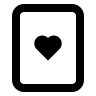 Playing Card with Hearts (CSS.GG) Free Open-Source SVG Icon