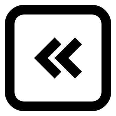 Right Double Chevron Arrow Left (CSS.GG) Free Open-Source SVG Icon (css.gg)