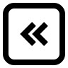 Right Double Chevron Arrow Left (CSS.GG) Free Open-Source SVG Icon