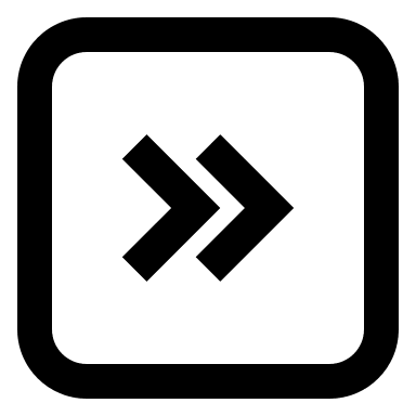 Double Right Chevron Arrow (CSS.GG) Free Open-Source SVG Icon (css.gg)