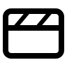 Clapper Board Free Open-Source SVG Icon