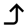 Corner Arrow Pointing Up Right Free Open-Source SVG Icon