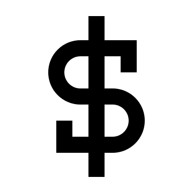 Dollar Currency Symbol Free Open-Source SVG Icon (css.gg)