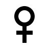 Female Gender Symbol Free Open-Source SVG Icon