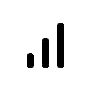 Signal Strength Indicator Free Open-Source SVG Icon (css.gg)