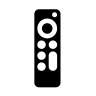 Apple TV Gen 2 Remote Control Free Open-Source SVG Icon