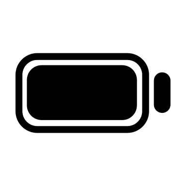 Full Battery Charge Indicator Free Open-Source SVG Icon (Custom Brand Icons)