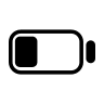 Low Battery Indicator Free Open-Source SVG Icon