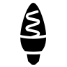 Candle Filament Bulb (Filled) Free Open-Source SVG Icon