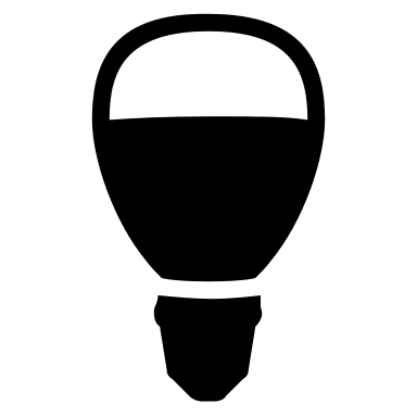 E14 Golf Ball Light Bulb Free Open-Source SVG Icon (Custom Brand Icons)