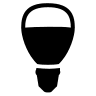 E14 Golf Ball Light Bulb Free Open-Source SVG Icon