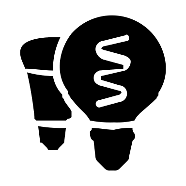 Sultan Filament Bulb Group (Filled) Free Open-Source SVG Icon (Custom Brand Icons)