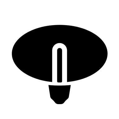 Oval Light Guide Bulb Free Open-Source SVG Icon (Custom Brand Icons)