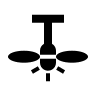 Ceiling Fan with Light Fixture Free Open-Source SVG Icon