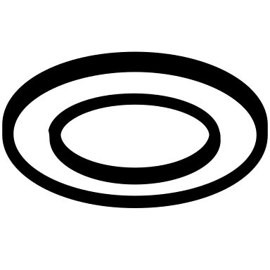 Flush Circular Ceiling Light Free Open-Source SVG Icon (Custom Brand Icons)