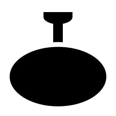 Round Ceiling Lamp Free Open-Source SVG Icon (Custom Brand Icons)