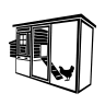 Chicken Coop Free Open-Source SVG Icon