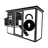 Shut Chicken Coop Door Free Open-Source SVG Icon