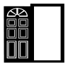 Open Front Door Panel Free Open-Source SVG Icon