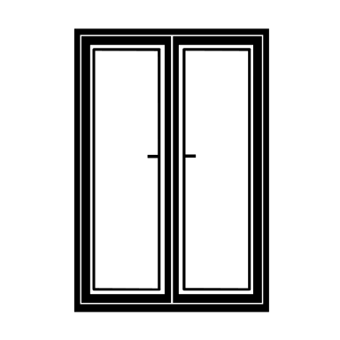 Closed Patio Doors Free Open-Source SVG Icon (Custom Brand Icons)