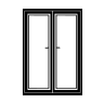 Closed Patio Doors Free Open-Source SVG Icon