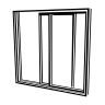 Open Sliding Window Door Free Open-Source SVG Icon