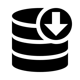 Database Import Process Free Open-Source SVG Icon (Dashicons)