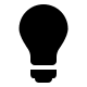 Lightbulb Illumination Free Open-Source SVG Icon