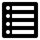 List View Display Free Open-Source SVG Icon