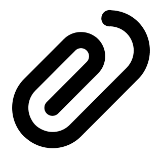 Paperclip Attachment Free Open-Source SVG Icon (Dashicons)