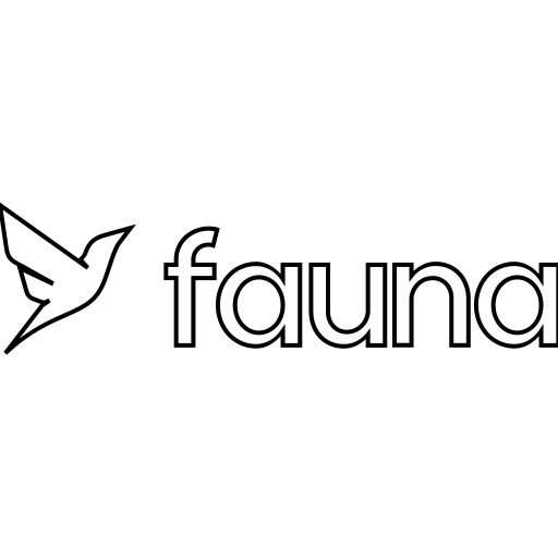 FaunaDB Wordmark Free Open-Source SVG Icon (Devicon Line)