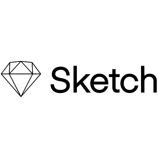 Sketch Wordmark Logo (Line) Free Open-Source SVG Icon (Devicon Line)