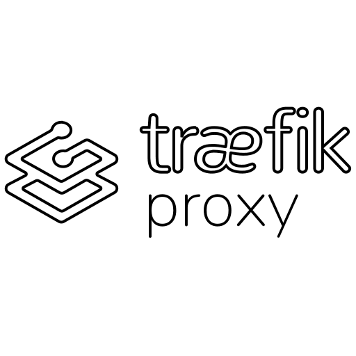 Traefik Proxy Wordmark (Line) Free Open-Source SVG Icon (Devicon Line)