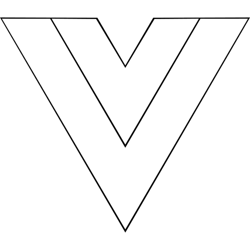 Vue.js Framework (Line) Free Open-Source SVG Icon (Devicon Line)