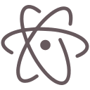 Atom Programming Language Symbol Free Open-Source SVG Icon