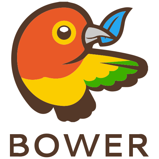 Bower Wordmark Free Open-Source SVG Icon (Devicon Original)