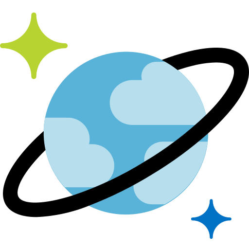 Cosmos DB Database Service Free Open-Source SVG Icon (Devicon Original)