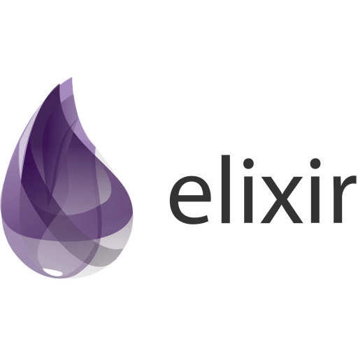 Elixir Wordmark Free Open-Source SVG Icon (Devicon Original)