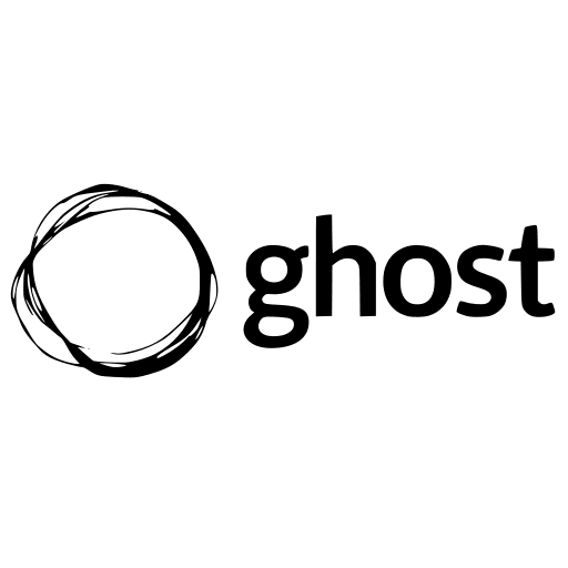 Ghost Wordmark Free Open-Source SVG Icon (Devicon Original)