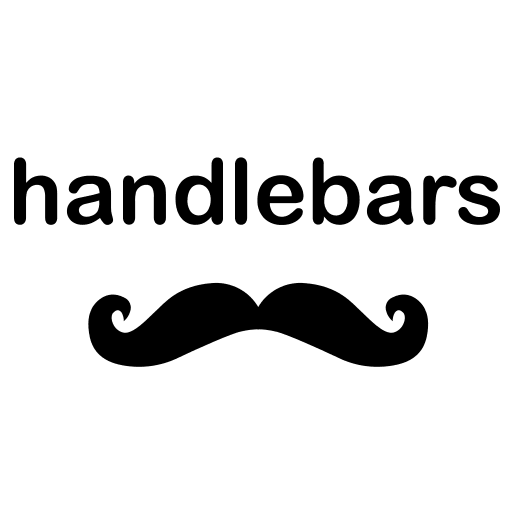 Handlebars Wordmark Free Open-Source SVG Icon (Devicon Original)