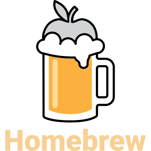 Homebrew Wordmark Free Open-Source SVG Icon (Devicon Original)